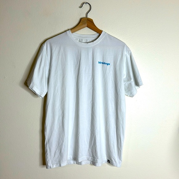 Birddogs white short sleeve tshirt with bird graphic on back size large - Picture 1 of 8
